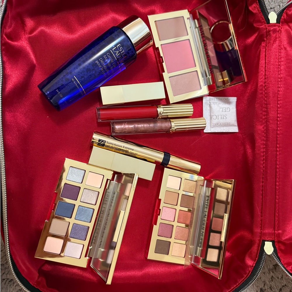 Estee Lauder Makeup Set with Gold and Pink Shades
